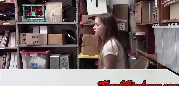  Real teen shoplifter gets railed after getting caught stealing